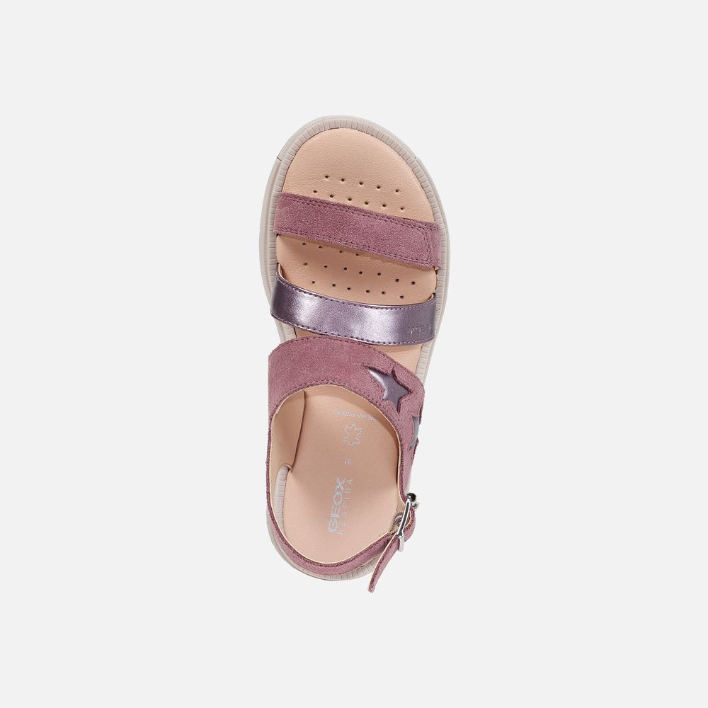 Geox Sandals Pink Rebecca - Geox Girls Shoes - HQPTVF685